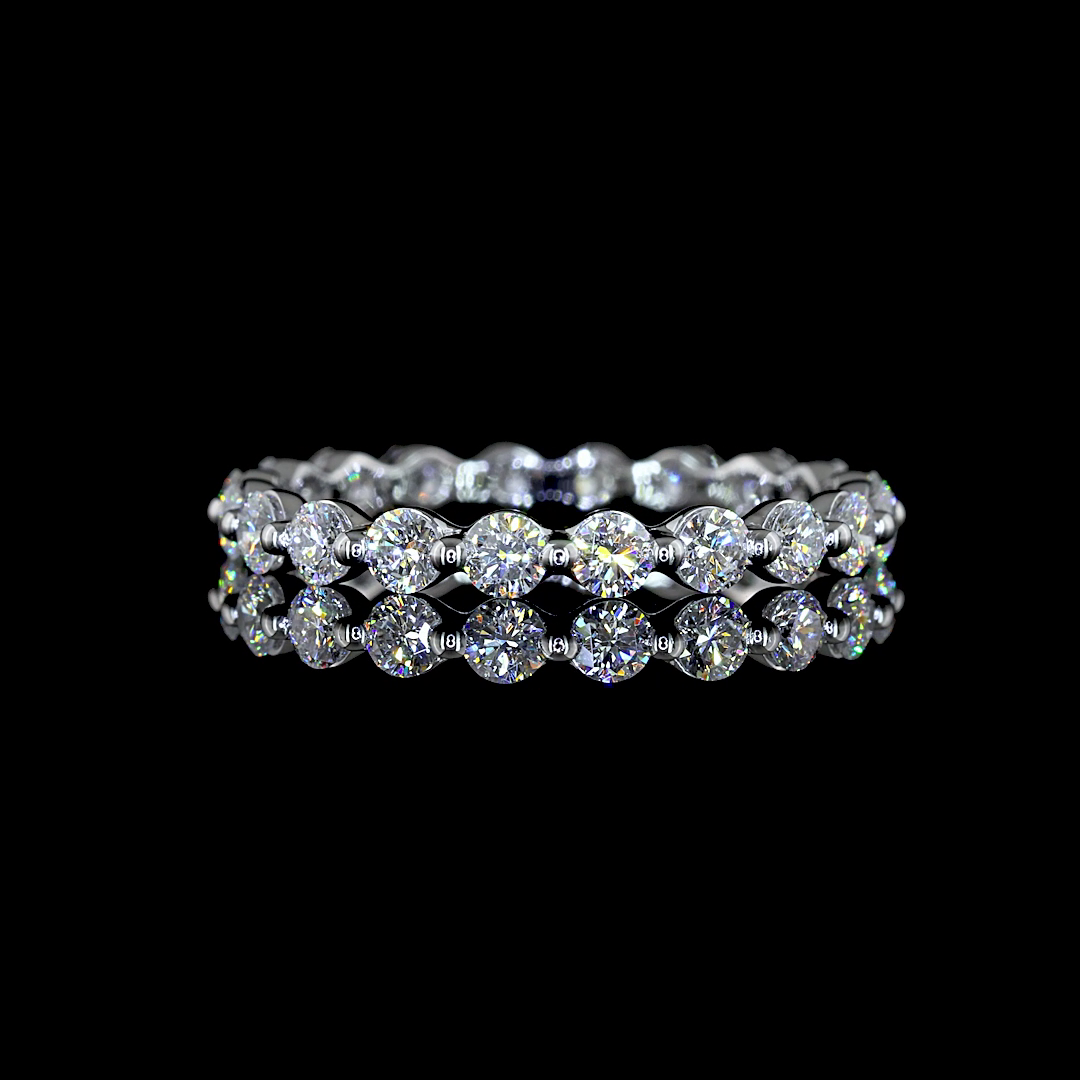 3/4ctw Prong Round Eternity Band