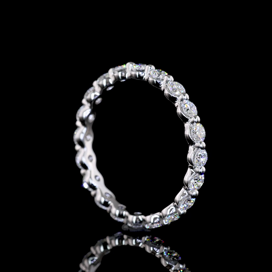 3/4ctw Prong Round Eternity Band