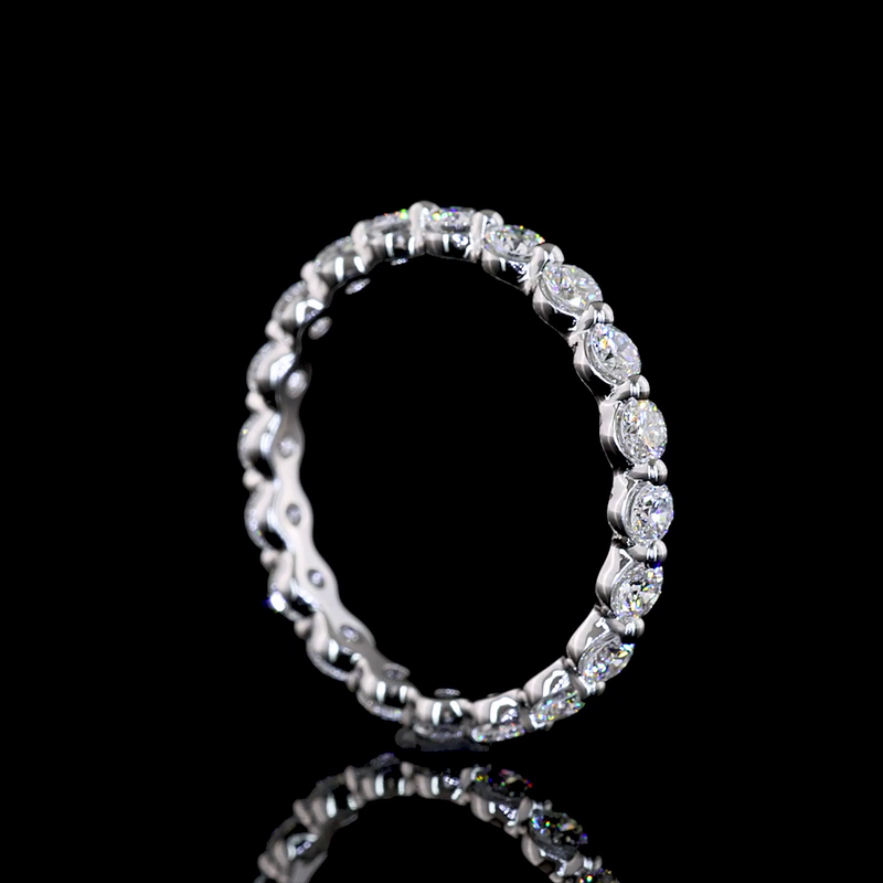 3/4ctw Prong Round Eternity Band