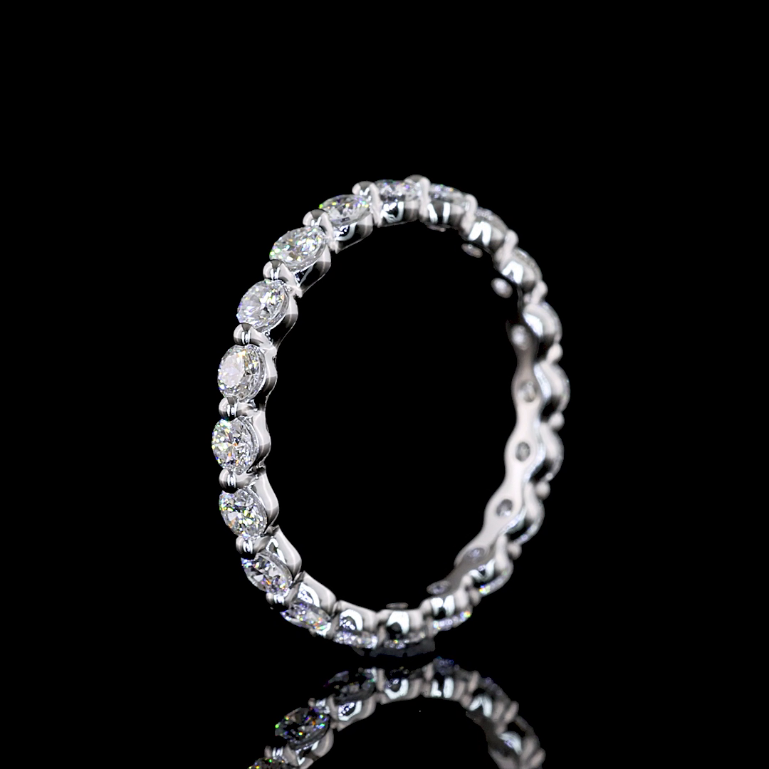 3/4ctw Prong Round Eternity Band