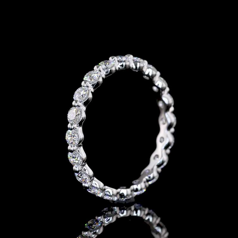 3/4ctw Prong Round Eternity Band