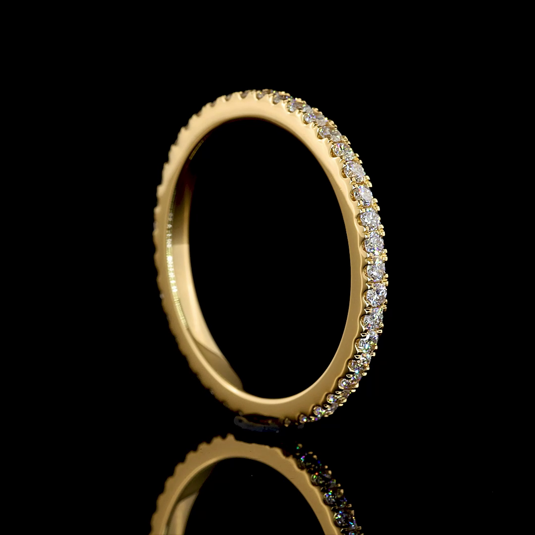 1/2ctw Prong Round Eternity Band