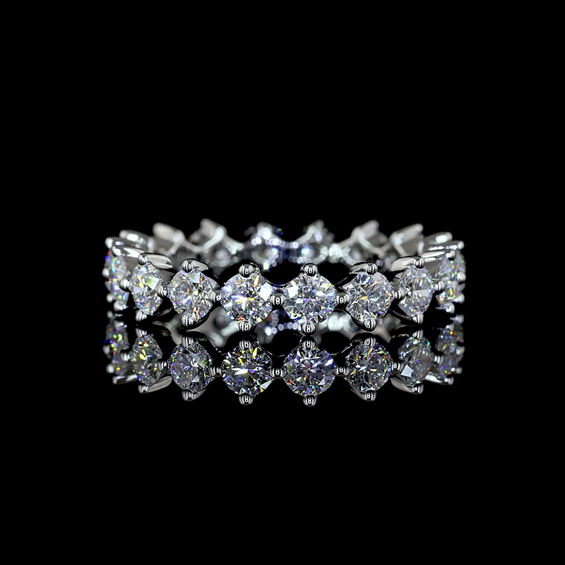 1-1/2ctw Prong Round Eternity Band