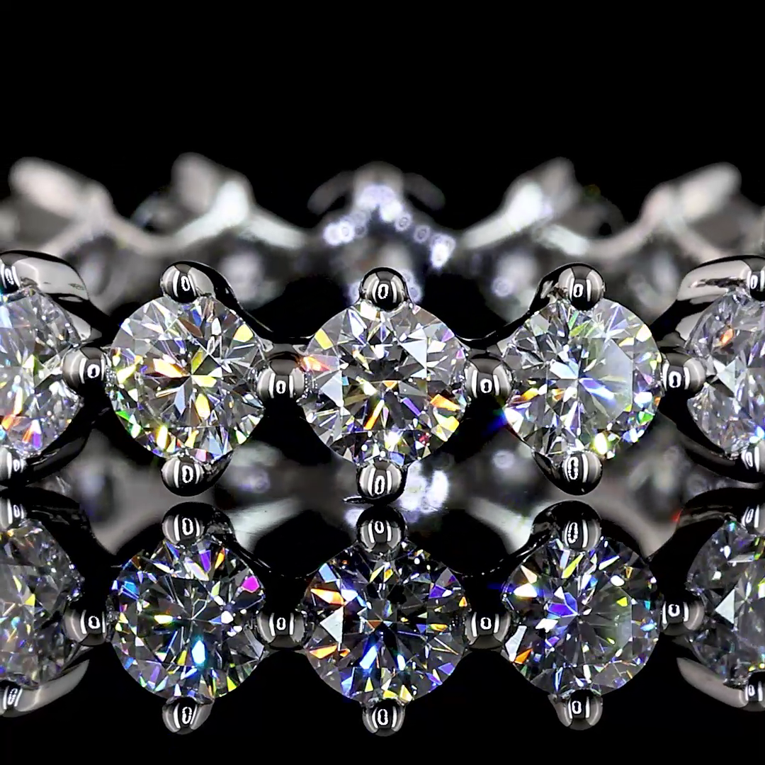 1-1/2ctw Prong Round Eternity Band