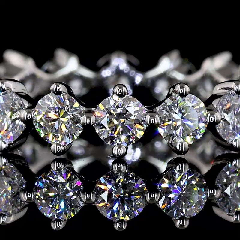 1-1/2ctw Prong Round Eternity Band