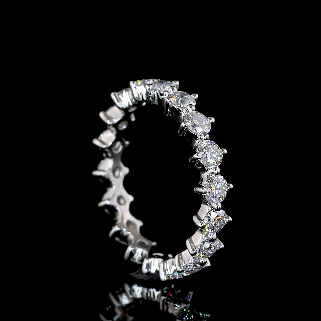 1-1/2ctw Prong Round Eternity Band