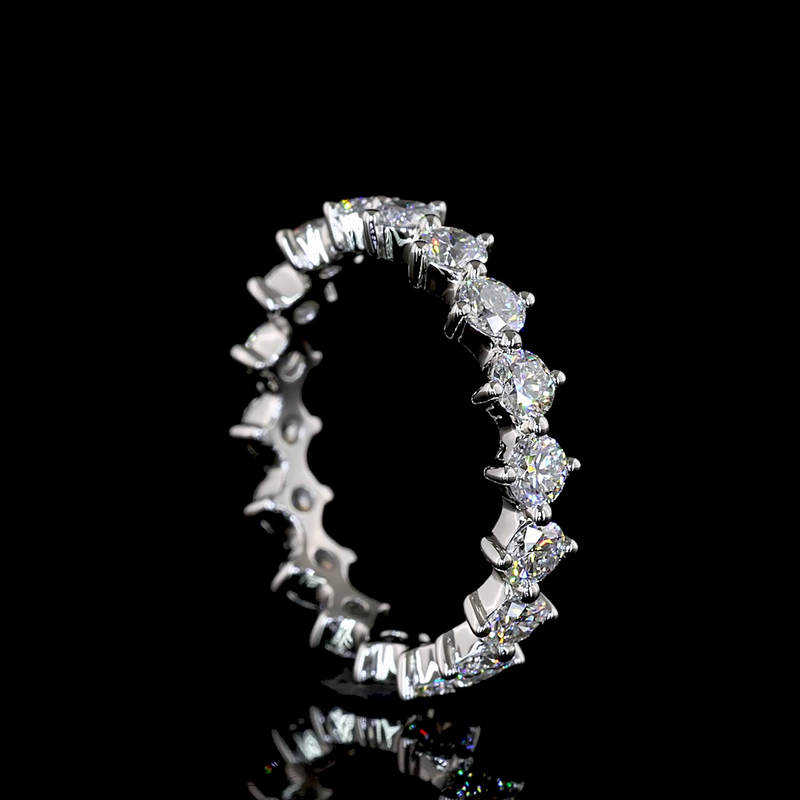 1-1/2ctw Prong Round Eternity Band
