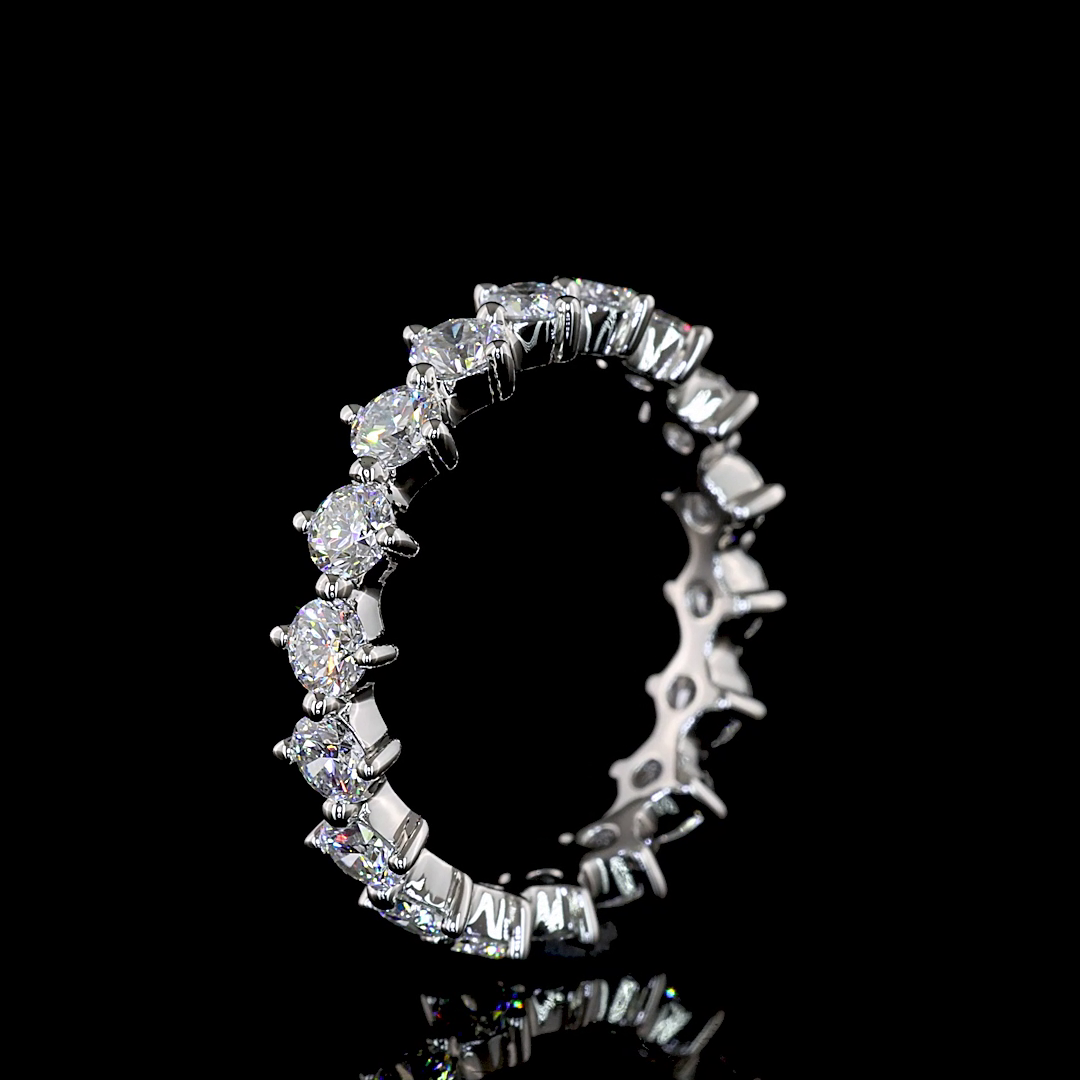 1-1/2ctw Prong Round Eternity Band