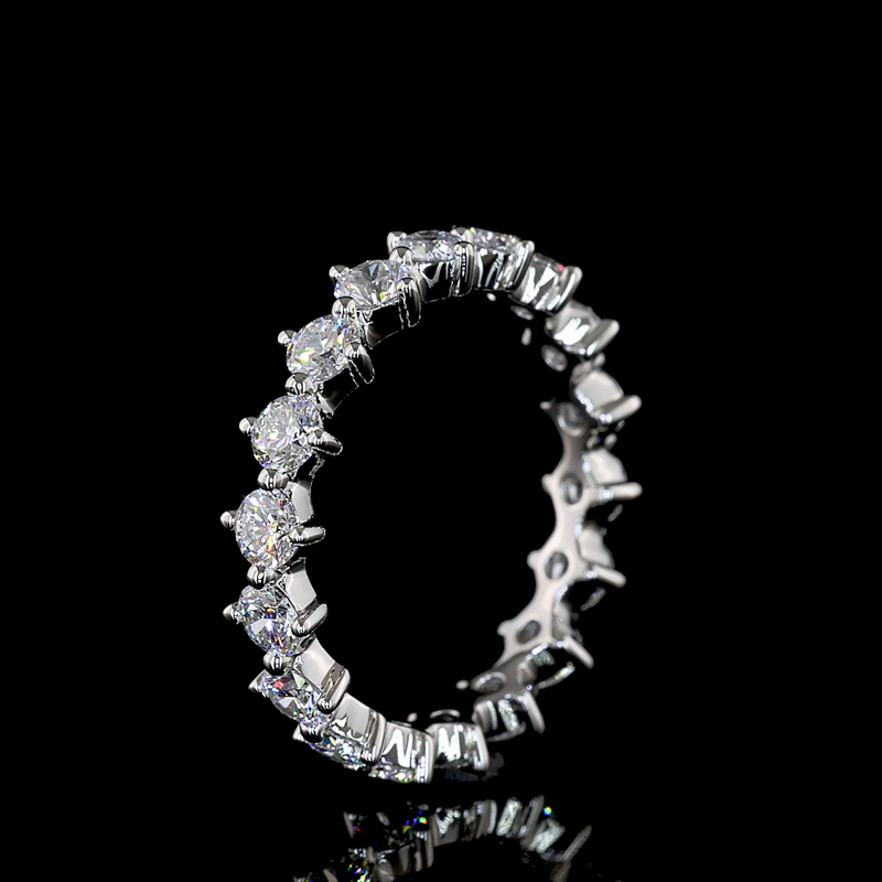 1-1/2ctw Prong Round Eternity Band