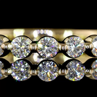3/4ctw Prong Round 3/4 Eternity Band