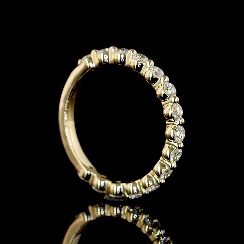 3/4ctw Prong Round 3/4 Eternity Band