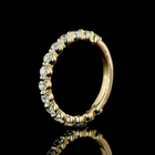 3/4ctw Prong Round 3/4 Eternity Band