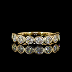 1ctw Bezel Round 3/4 Eternity Band