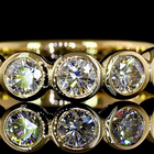 1ctw Bezel Round 3/4 Eternity Band