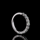3/4ctw Prong East West Radiant Modified Half Eternity Band