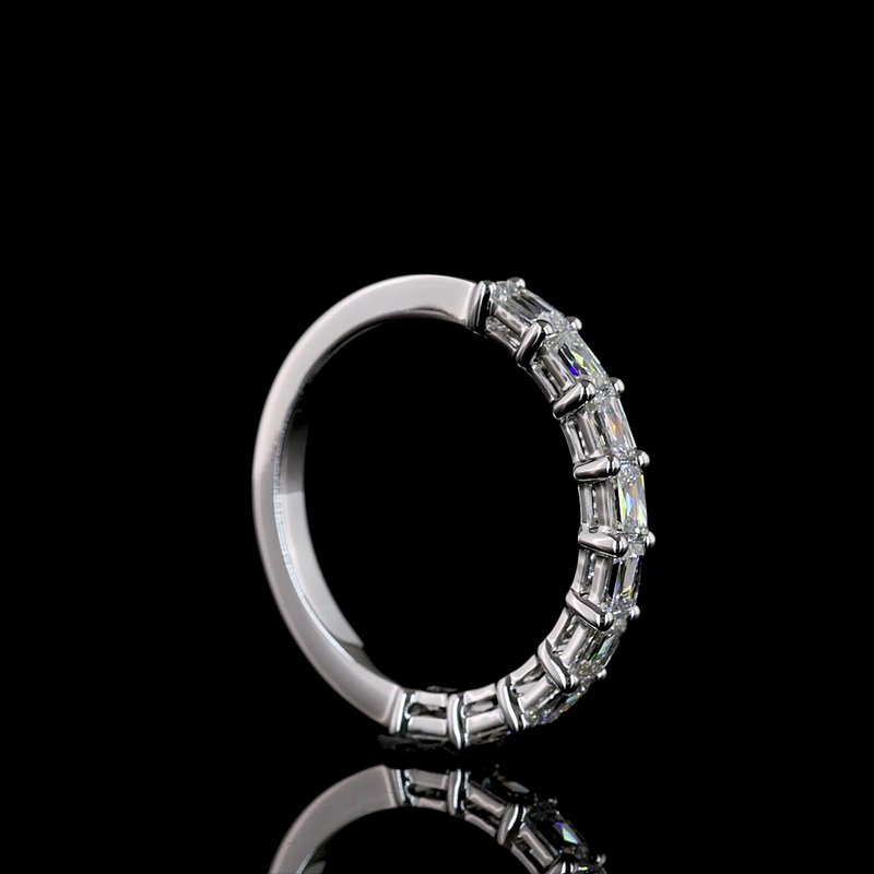 3/4ctw Prong East West Radiant Modified Half Eternity Band