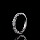 3/4ctw Prong East West Radiant Modified Half Eternity Band