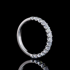 1ctw U Prong Asscher Half Eternity Band