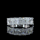 4ctw Prong Radiant Seven Stone Band
