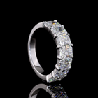 4ctw Prong Radiant Seven Stone Band