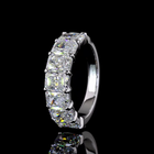 4ctw Prong Radiant Seven Stone Band