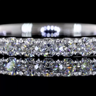 1/2ctw U Prong Round 3/4 Eternity Band