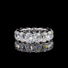 8ctw Antique Cushion Prong Diamond Eternity Band