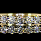 1/2ctw Prong Round Half Eternity Band