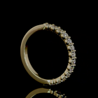 1/2ctw Prong Round Half Eternity Band
