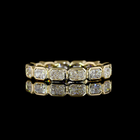 1-1/4ctw Bezel East West Radiant Eternity Band