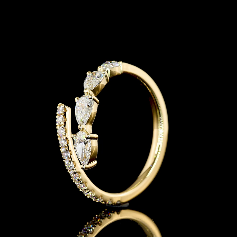 1ctw Prong Pear & Round Special Band