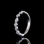 1/4ctw Bezel East West Round Half Eternity Band