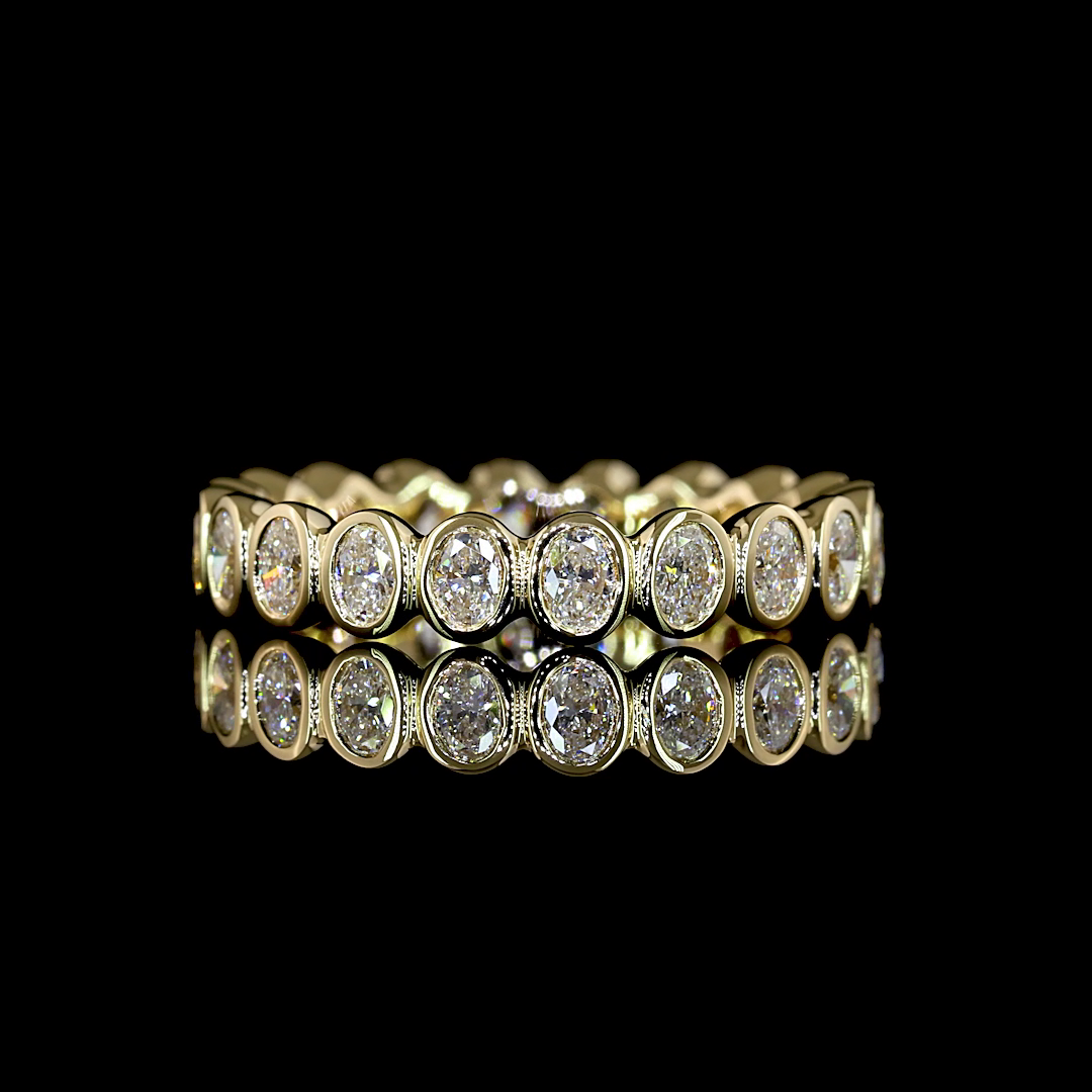 1ctw Bezel Oval Eternity Band