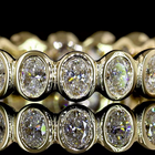 1ctw Bezel Oval Eternity Band