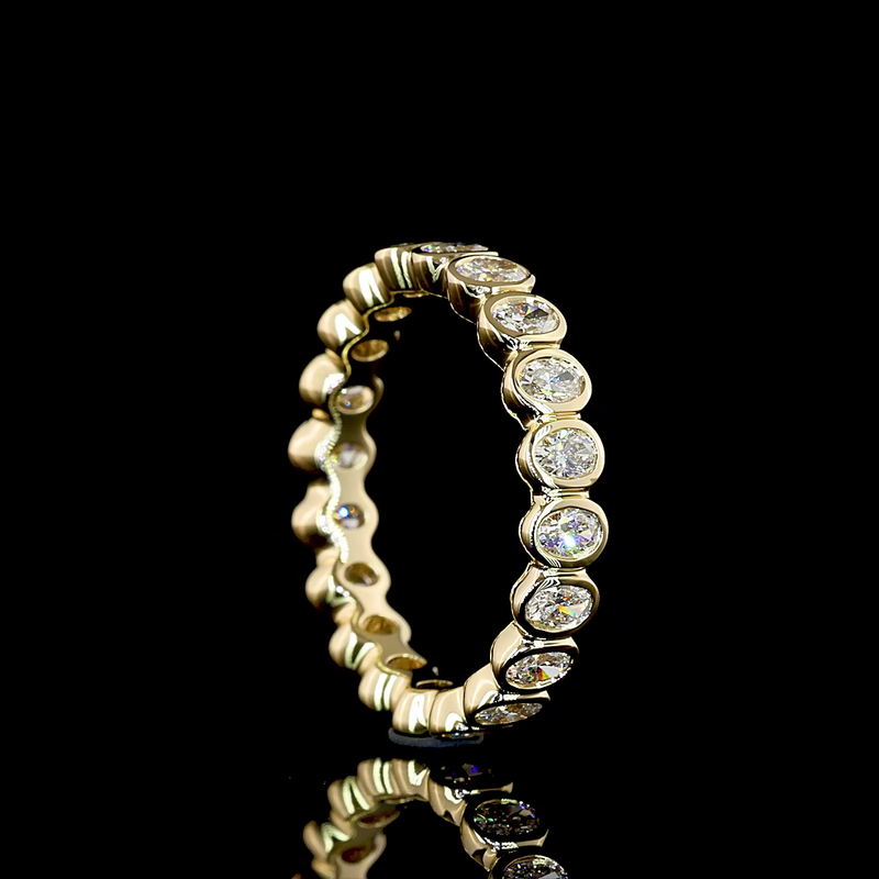 1ctw Bezel Oval Eternity Band