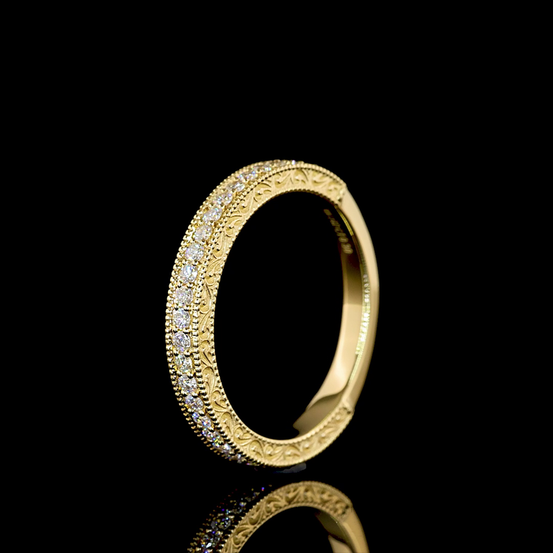 1-1/4ctw Prong Round Half Eternity Band