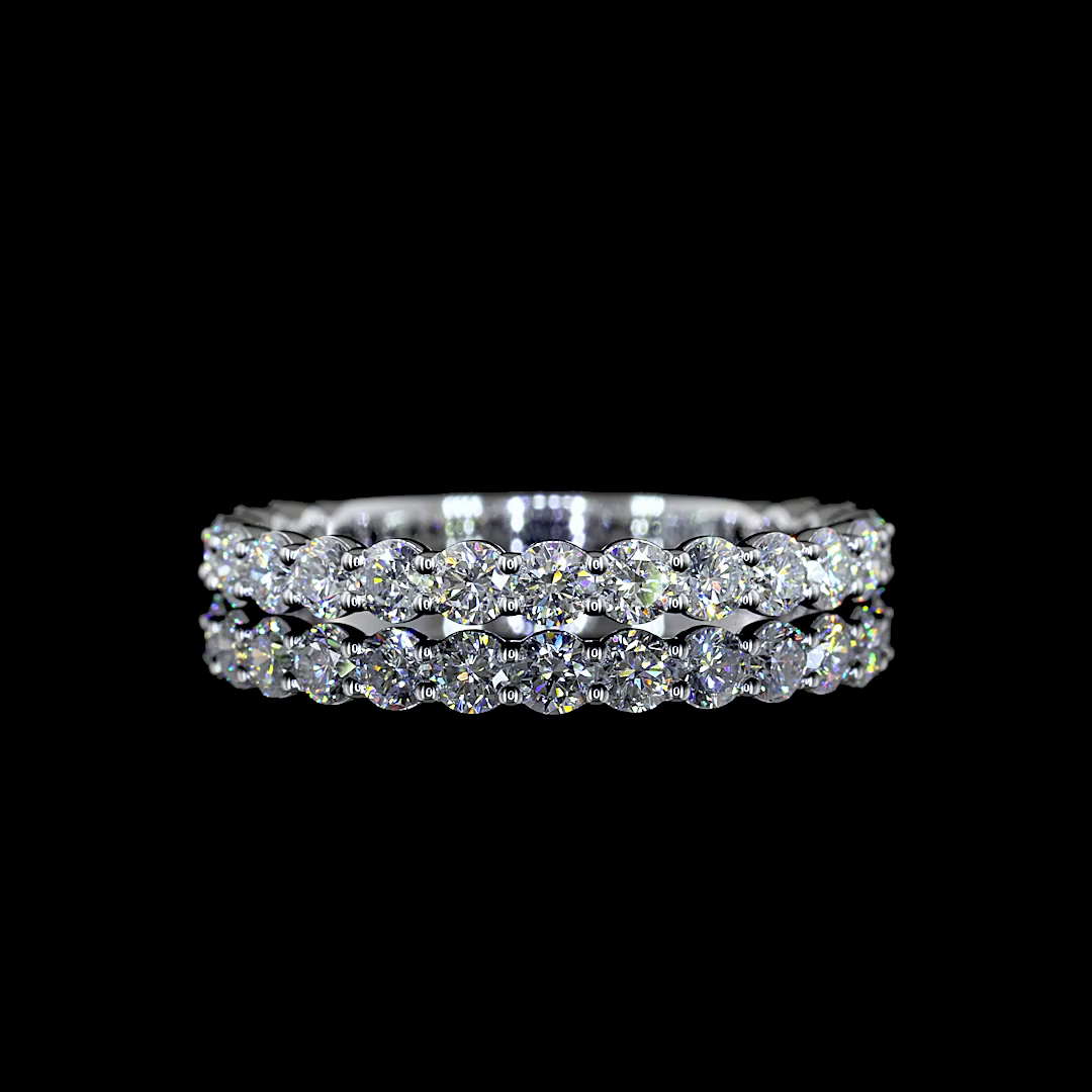 3/4ctw Prong Round Eternity Band