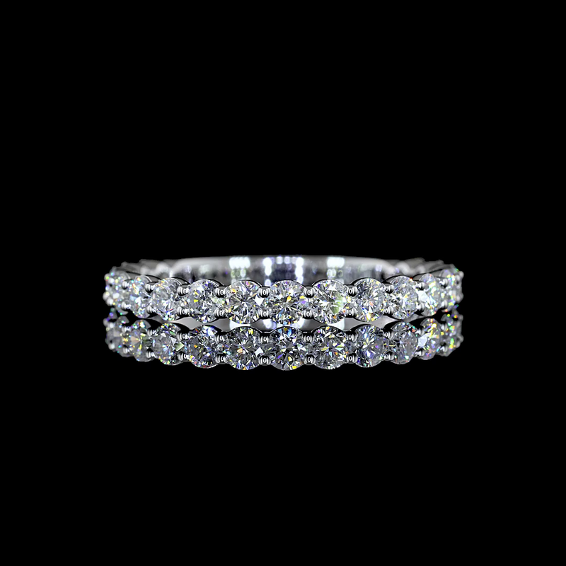 3/4ctw Prong Round Eternity Band