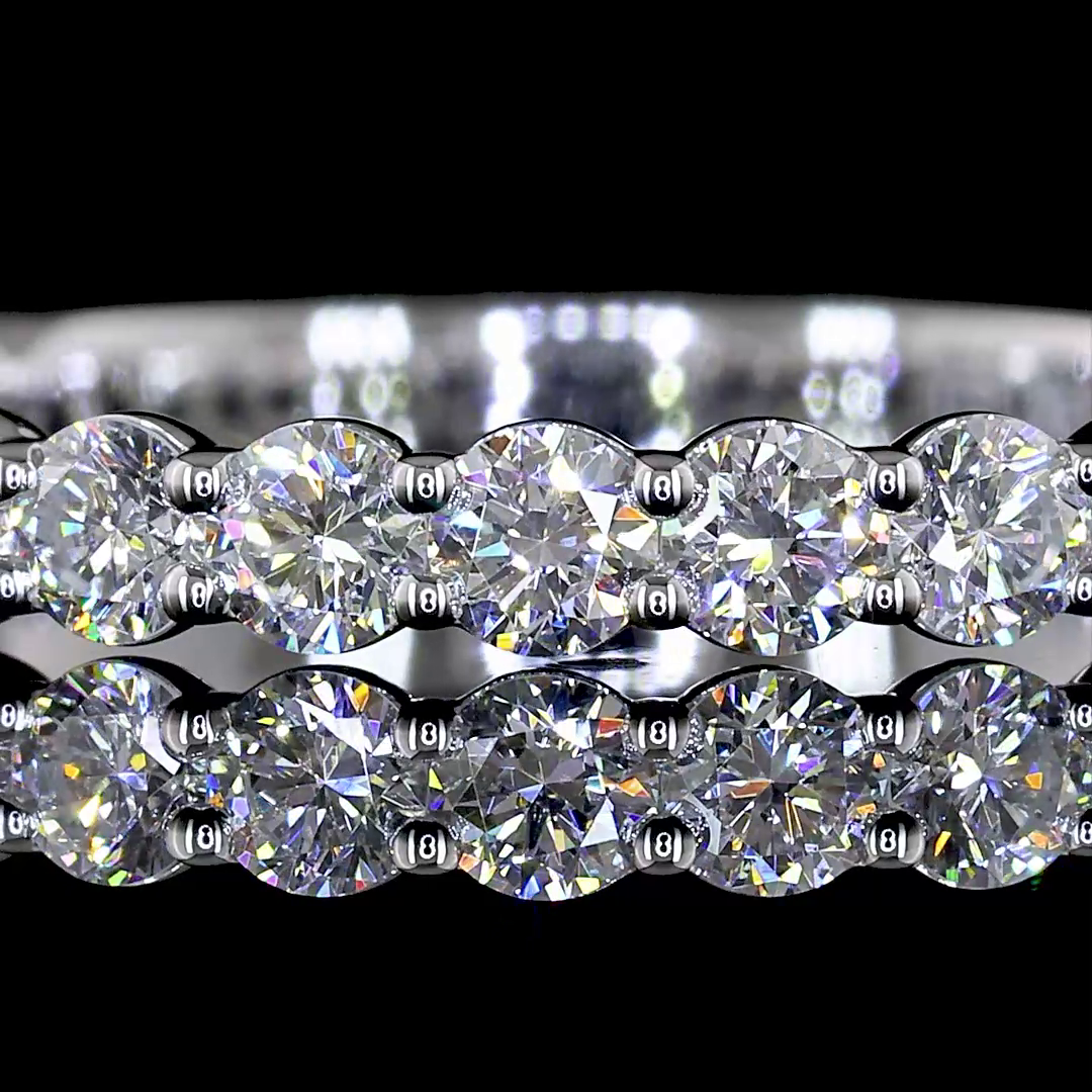 3/4ctw Prong Round Eternity Band