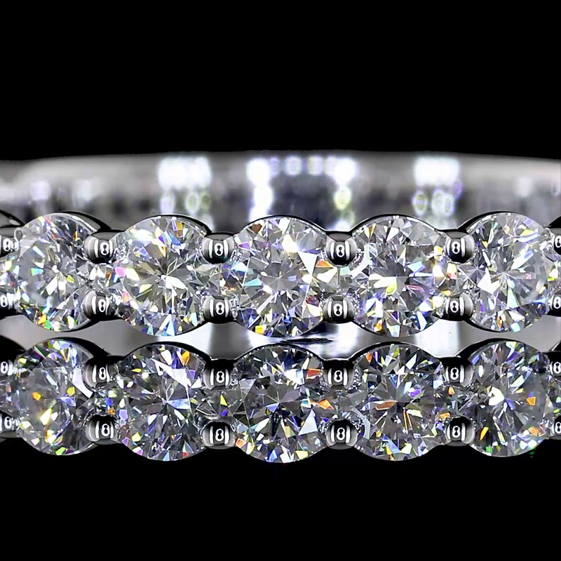 3/4ctw Prong Round Eternity Band