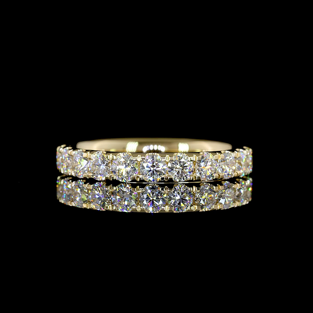 1-1/2ctw Pave Micro Round Eternity Band