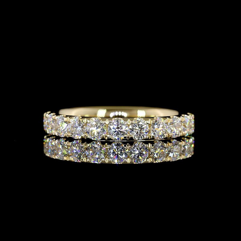 1-1/2ctw Pave Micro Round Eternity Band