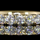 1-1/2ctw Pave Micro Round Eternity Band