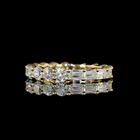 2ctw Prong East West Round Eternity Band