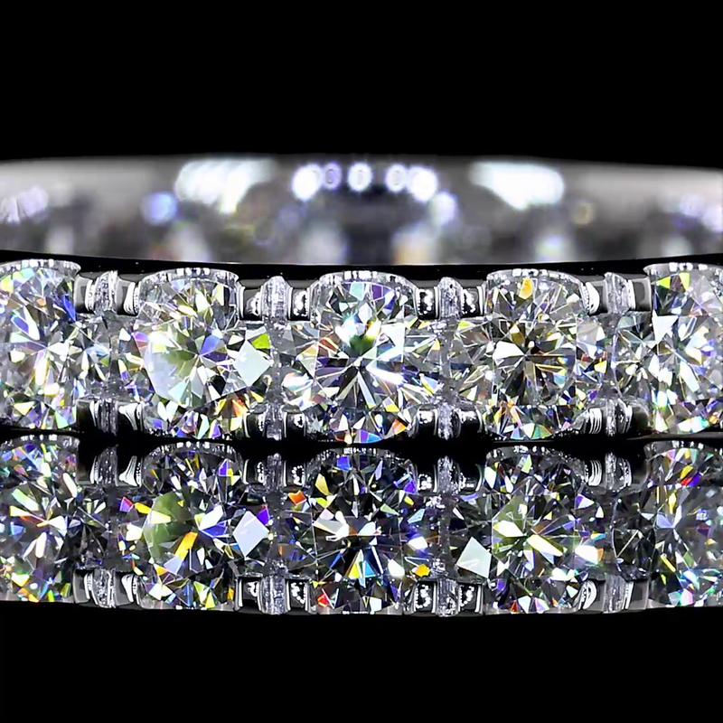 1-1/4ctw Prong Round Eternity Band