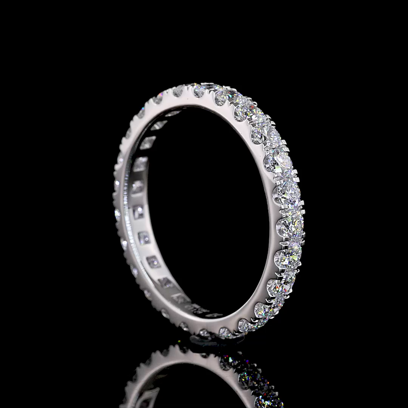 1-1/4ctw Prong Round Eternity Band