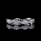 1/2ctw Prong East West Marquise & Round 3/4 Eternity Band
