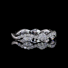 1/2ctw Prong East West Marquise & Round 3/4 Eternity Band