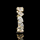 2-1/2ctw Mixed Shape Inclined Prong Diamond 3/4 Eternity Band