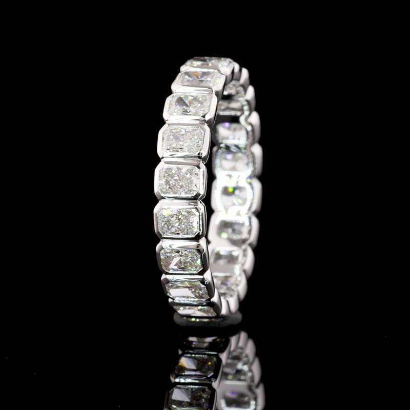 2ctw Bezel Radiant Eternity Band